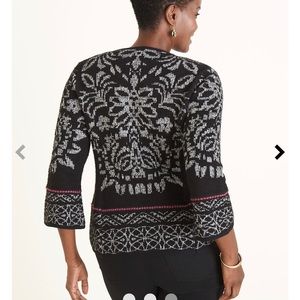 Chicos Jacquard Cardigan